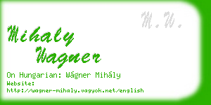 mihaly wagner business card